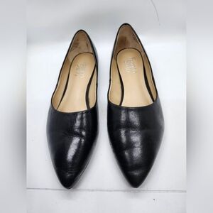 Franco‎ Sarto Hazeline black leather upper flats size 8M